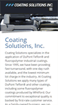 Mobile Screenshot of coatingsolutions.com